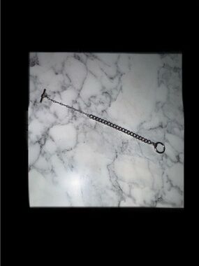 Sterling-Look Toggle Link Bracelet in Shiny Silver